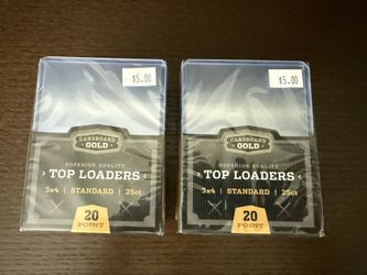 New 2x Top Loader 3”x4” 25 Count Superior Quality