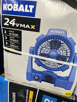 Kobalt 7-in High Velocity Indoor/Outdoor Personal Fan, Battery Powered