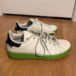Adidas Stan Smith White And Green Trainers Size 7
