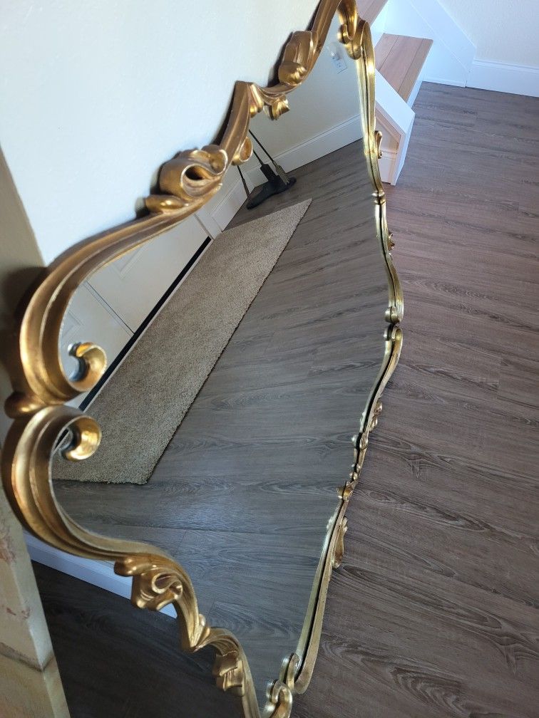Large Antique Gold Mirror