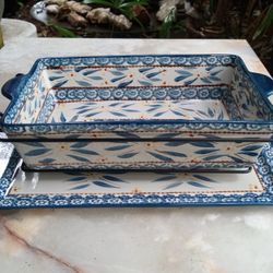 Temptations Old World Casserole Dish And Serving Tray