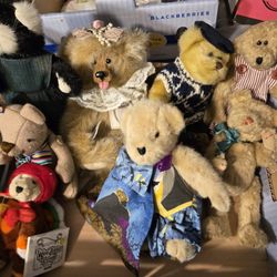 Vintage Teddy Bears (Lot Of 8)