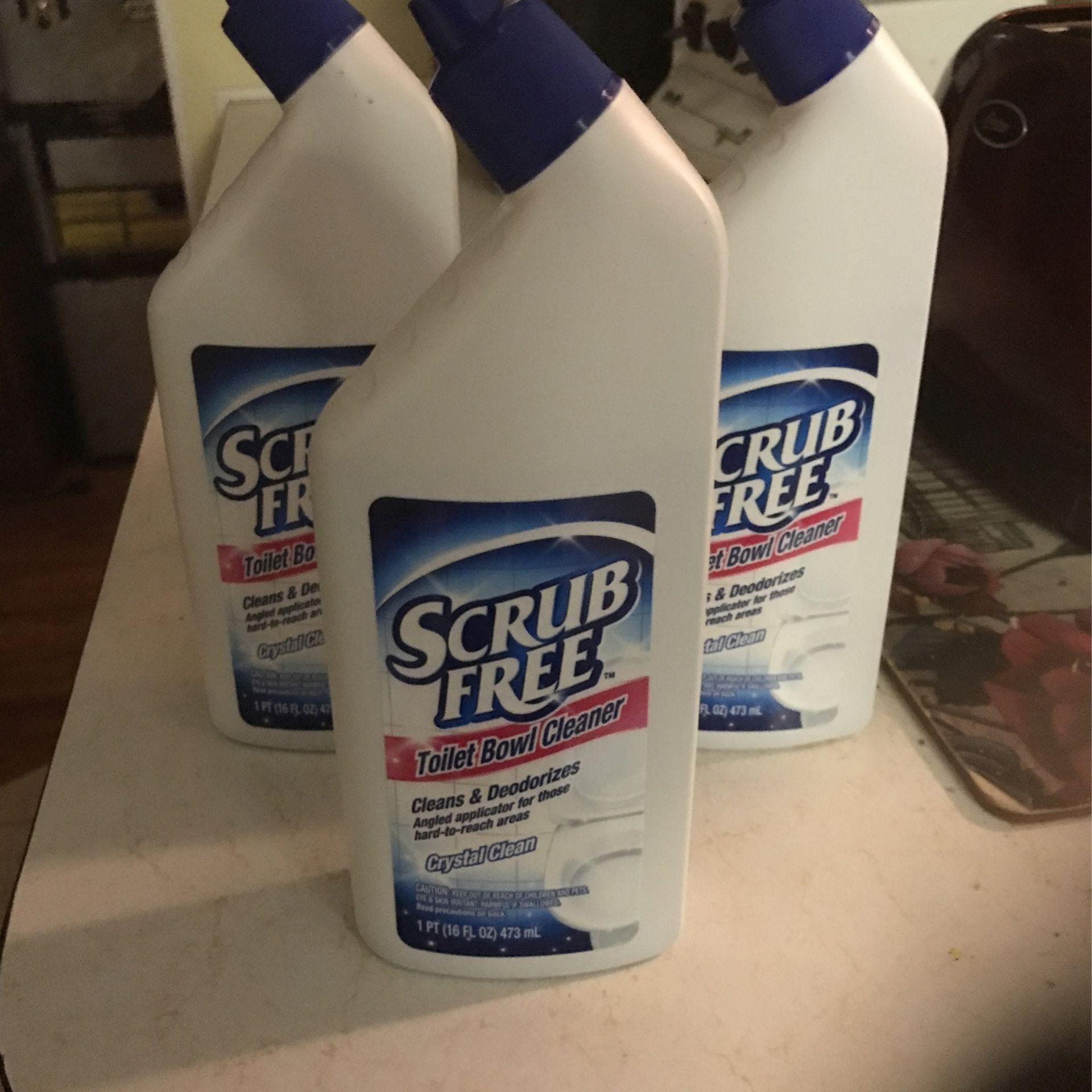 Scrub Free Toilet Bowl Cleaner x3