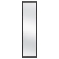 Tall Rectangular Mirror with Black Frame