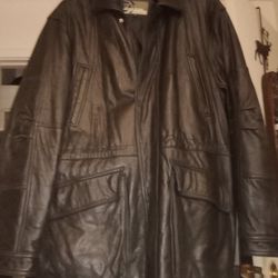 Vintage Boston Outfitters Leather Jacket Size L.