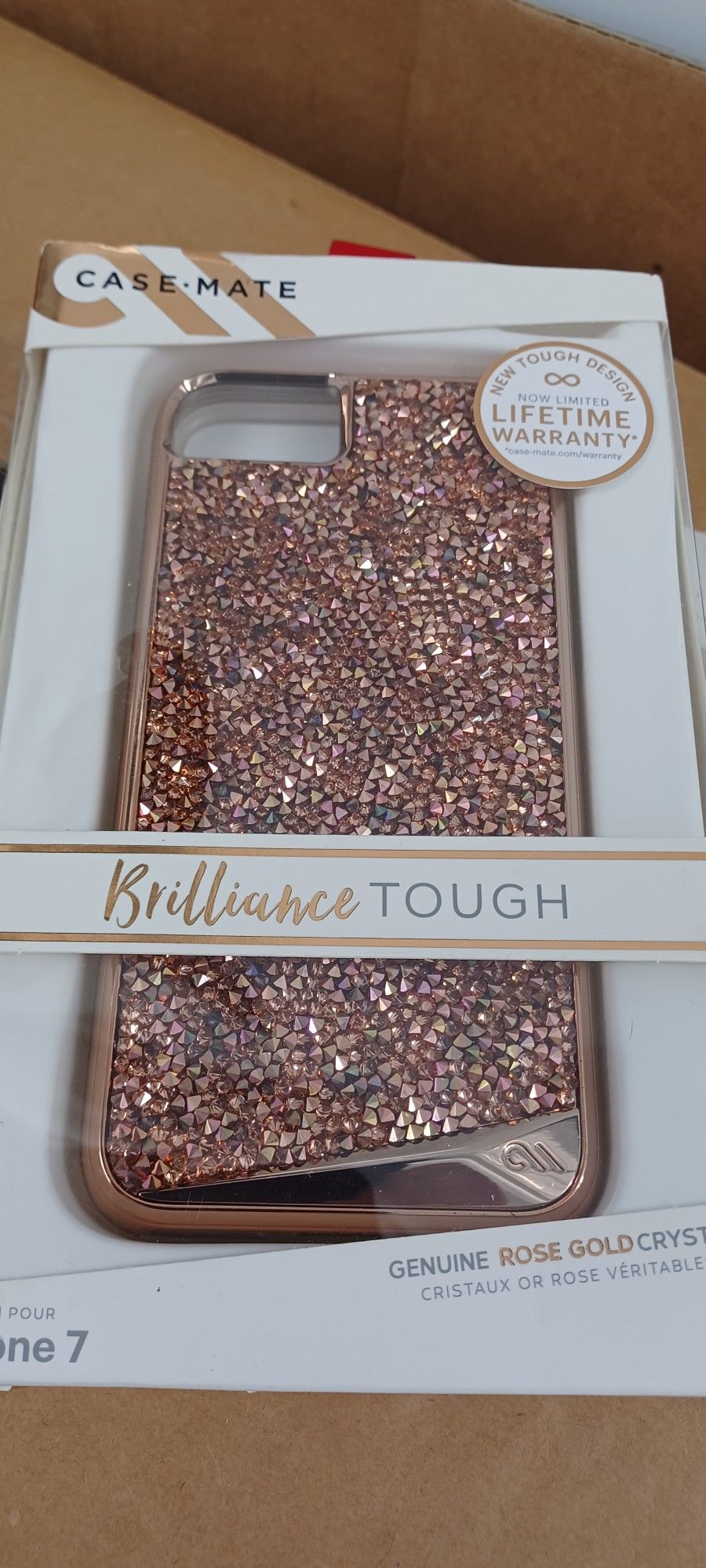 CASEMATE BRILLIANCE TOUGH ROSEGOLD HYBRID CASE FOR IPHONE 7 & 8
