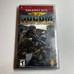 Socom US Navy Seals Fireteam Bravo 2 Sony PlayStation Portable PSP, TESTED & WORKING!