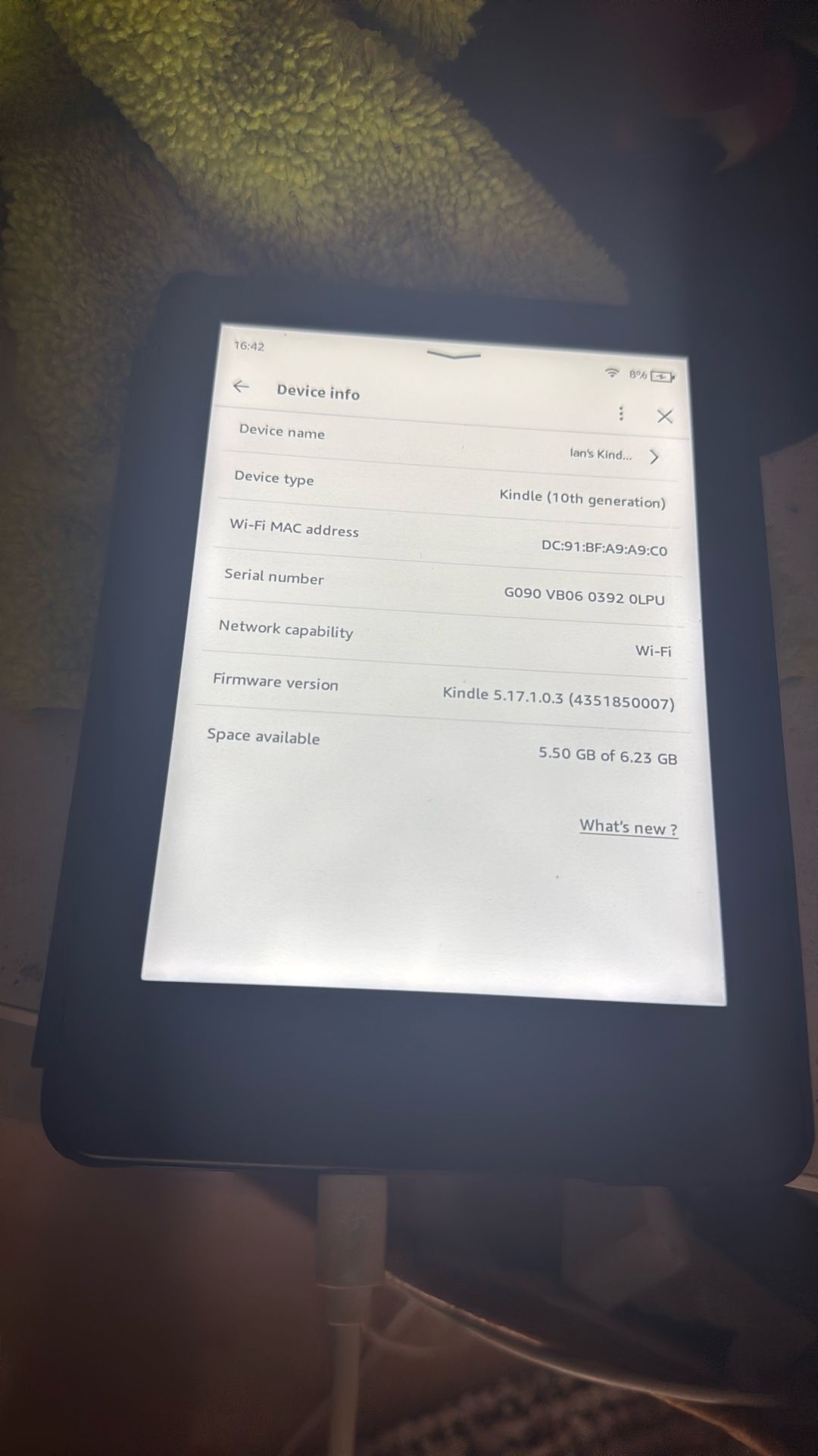 Amazon kindle 10th Edition