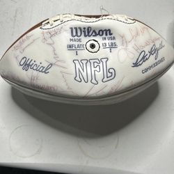 1977-78 rams team signed football