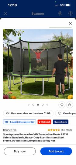 14 ft. Trampoline, New