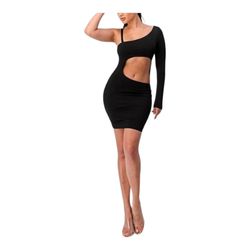 Bodycon Dress- Mini- Black 