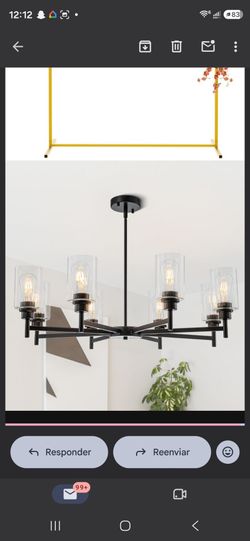 Farmhouse 8-Light Glass Chandelier