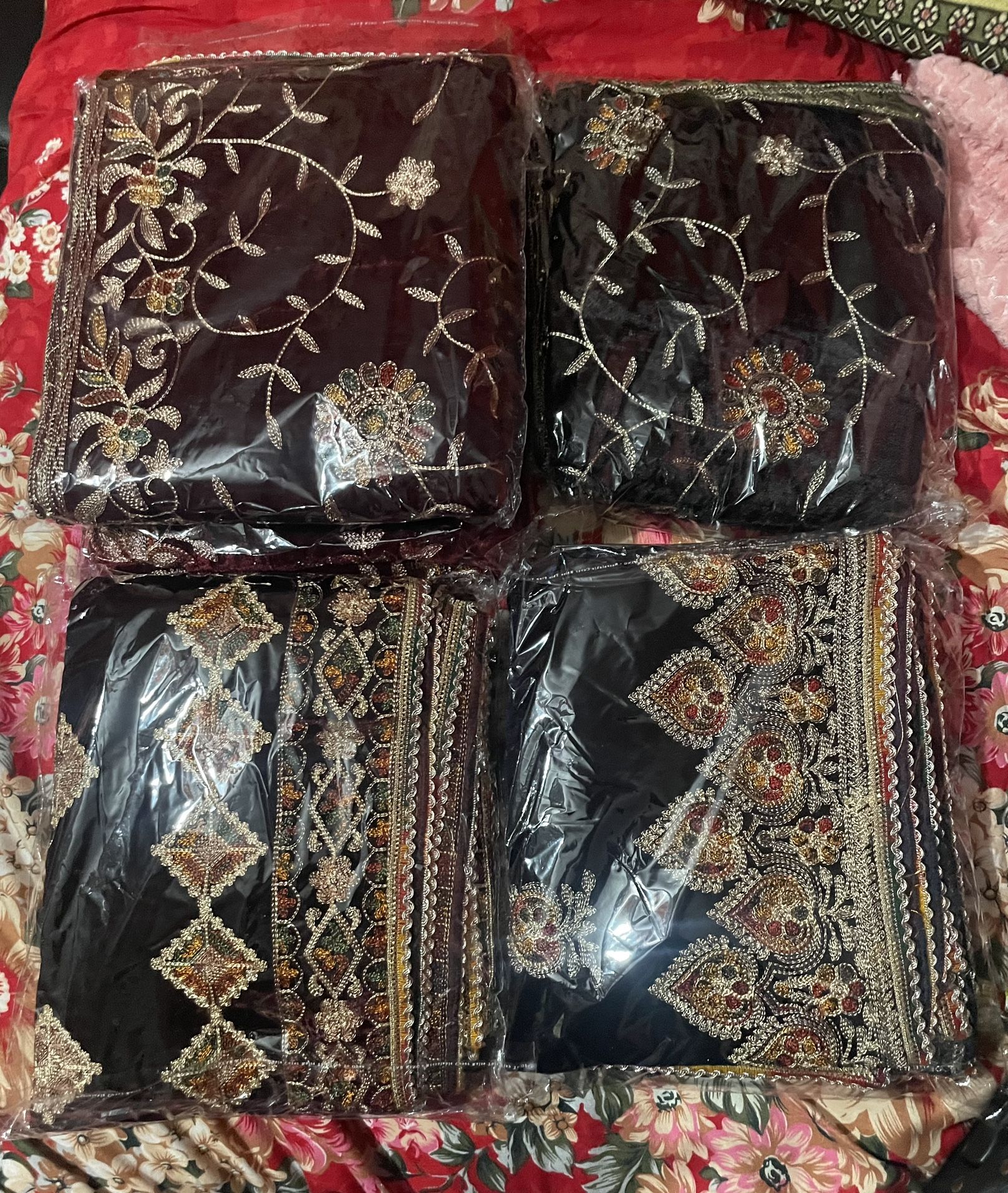 Velvet Embroidered Shawls, Scarfs