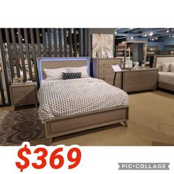 LED On Headboard Eastern King Size Bed Frame  // Limited Time Offer 