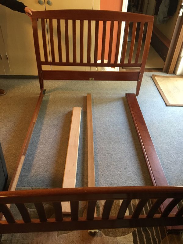Wooden Full Size Bed Frame For In Redwood City Ca Offerup Wooden Full Size Bed Frame