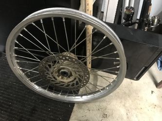 2002 CR125 21” front rim wheel tire