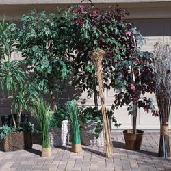 6ft Artificial Trees Plants Home Decor EUC