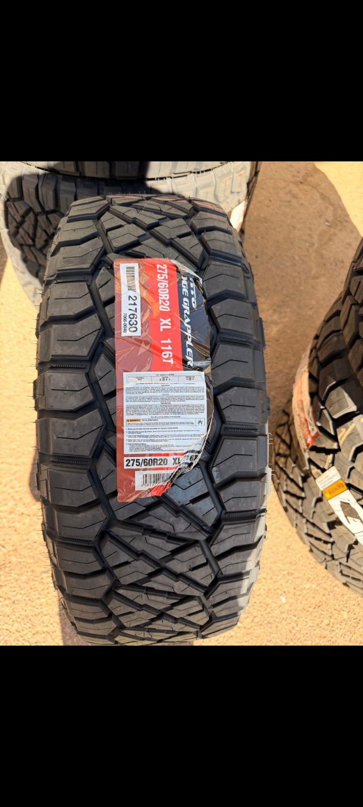 275 60 20 Nitto Tires Ridge Grappler