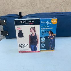 Echelon Women's Sauna Vest, Large, Neoprene, Black with