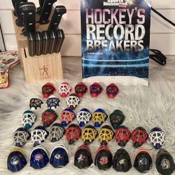 NHL Collectible MINI HOCKEY TEAM HELMET MASKS COMPLETE SET OF 31