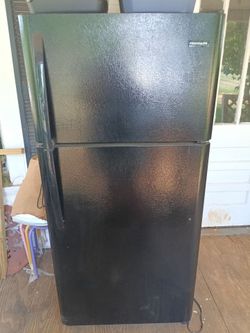 Black refrigerator