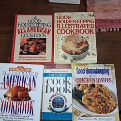 COLLECTION OF GOOD HOUSEKEEPING COOKBOOKS - SET OF 5