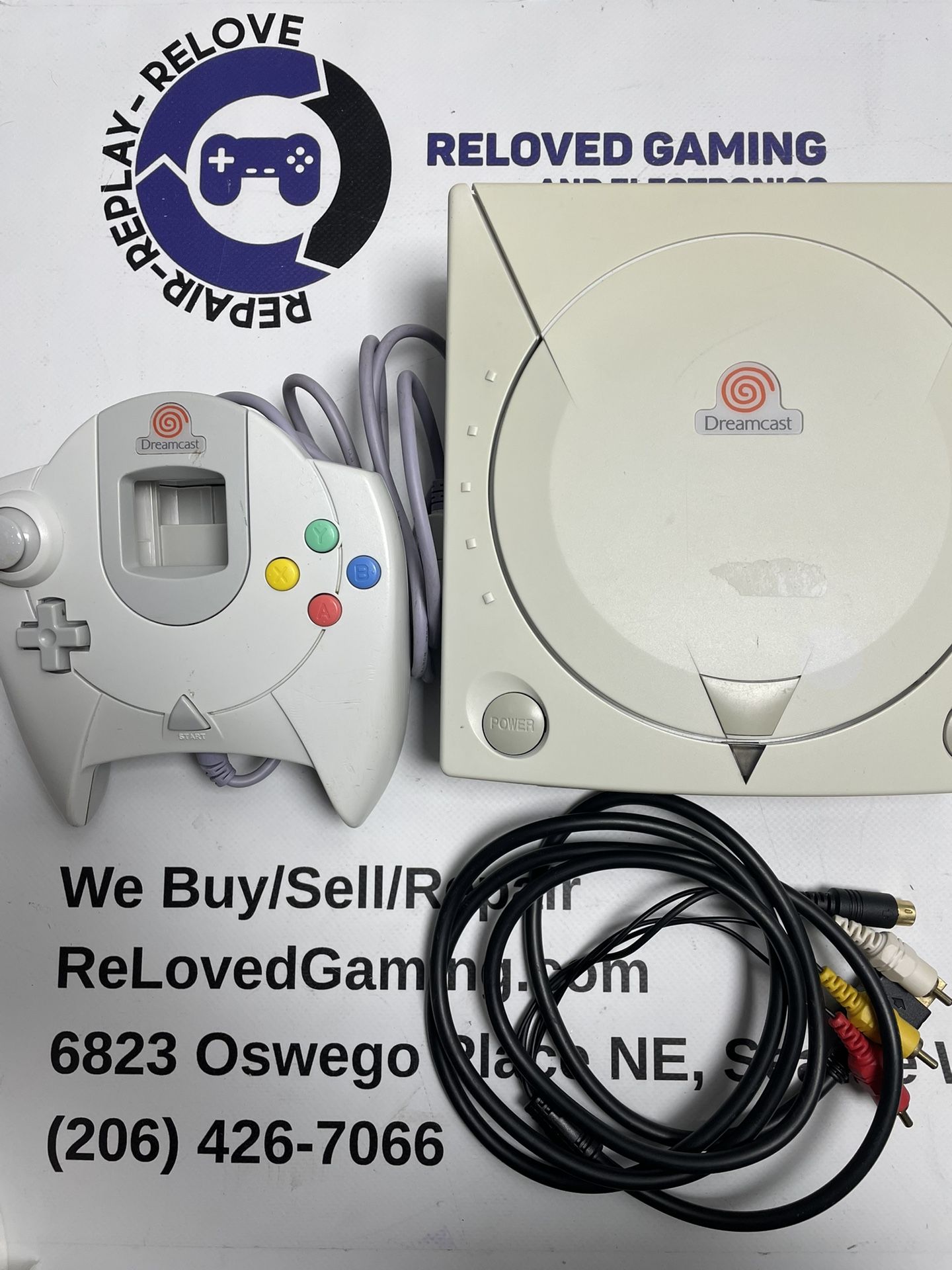 Sega Dreamcast Console And Controller - Tested No Issues - Two Month Warranty - For Sale Or Trade