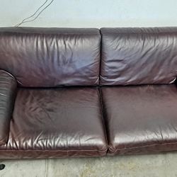 Leather Sofa And Chair