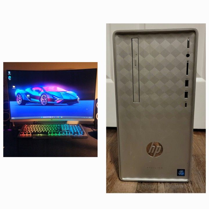 HP PC desktop w/monitor 💪🏽 Six core i7 16GB ram 1TB 😃