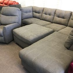 Tufted Nice Chaise Sectional 