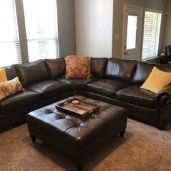 Sectional (oversized) Sofa & Pub Style Table & Chairs 