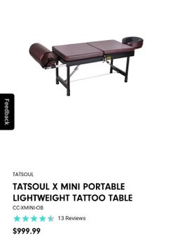 Tatsoul travel chair/bed tattoo furniture