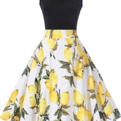 Lemon Dress Size Large 