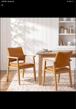 NEW & ASSEMBLED Mid-Century Modern Dining Chairs (Set of 2)