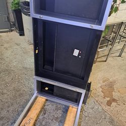 Desk Table With 3 Draw  Black Clean Inner Suede Felt Excentric Design