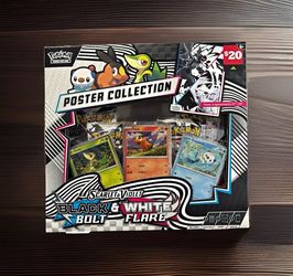 Pokémon TCG Scarlet/Violet Black Bolt/White Flare Unova Poster Collection Sealed
