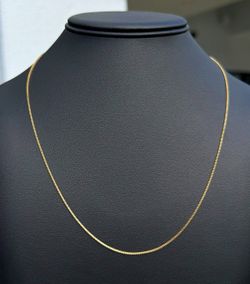Jewelry 10k solid Yellow Gold brand New Franco link 20” Chain necklace 2.40 grams 0.80mm