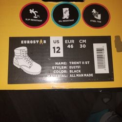 Brand New Mens Work Boots Steel Toe With New In Soles 