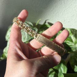 14k Gold Mens Bracelet 
