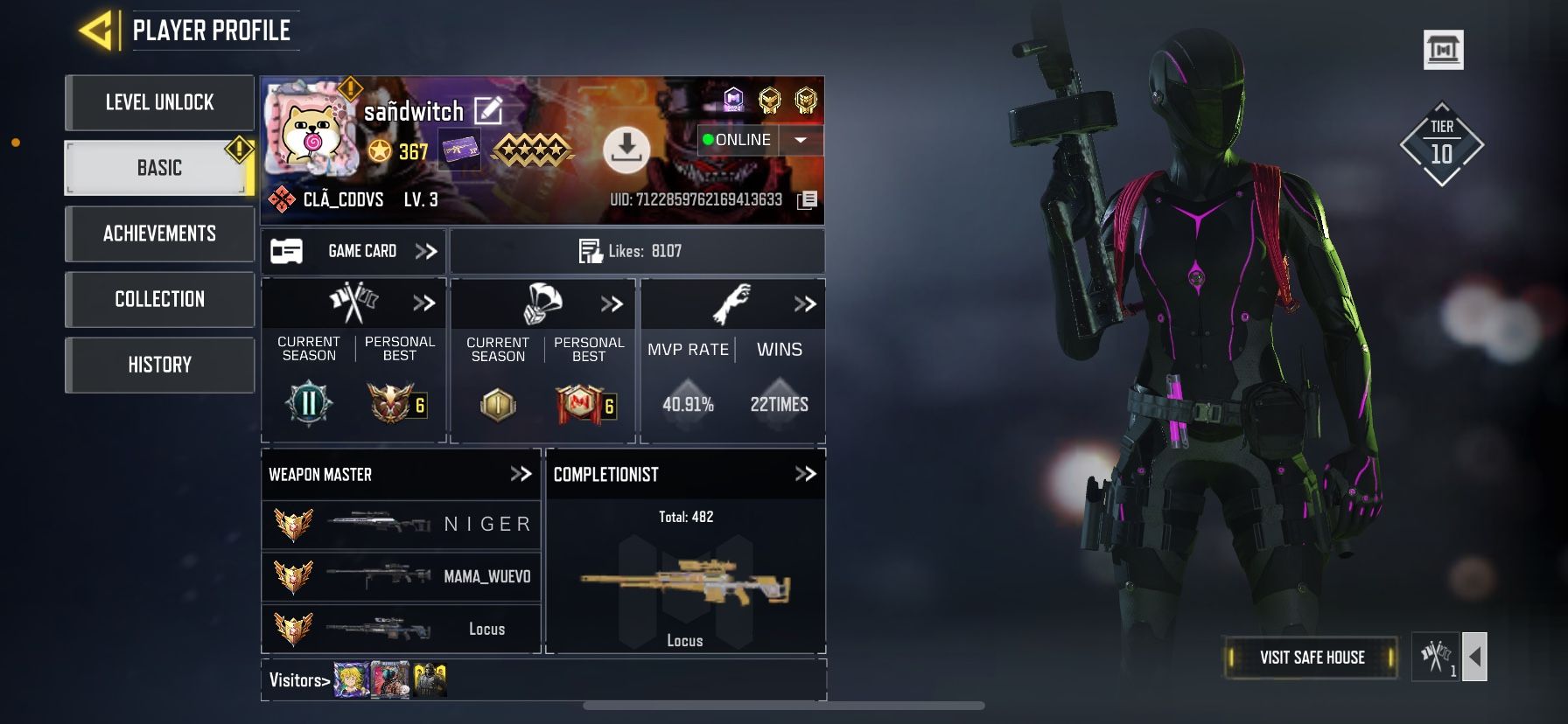 stacked CODM account