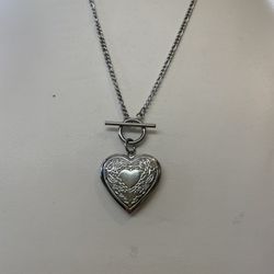 Heart Locket 22” Necklace Chain 