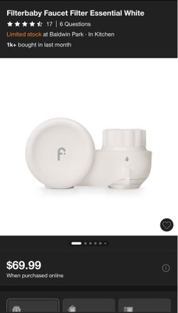 Filterbaby faucet filter