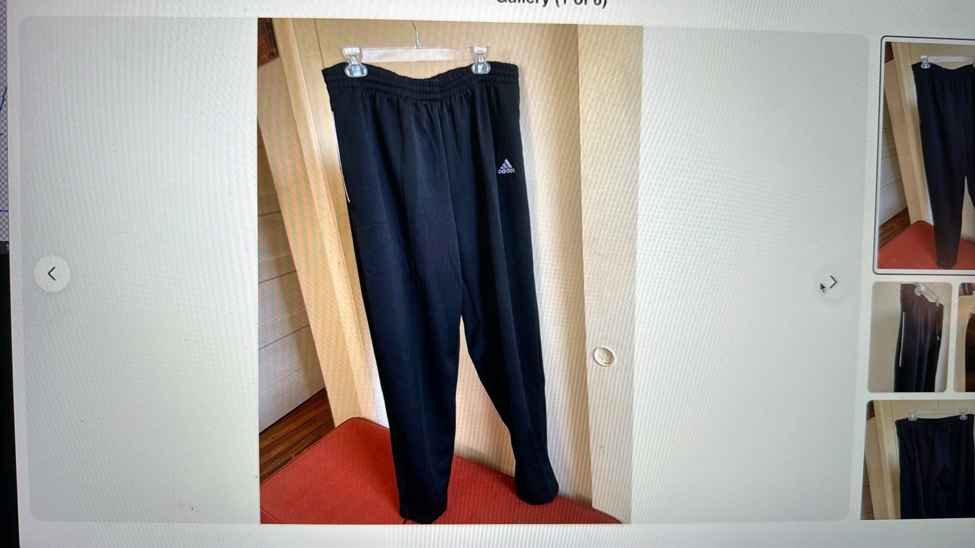 NEW Adidas Athletic Track Sweat Pants Size XL