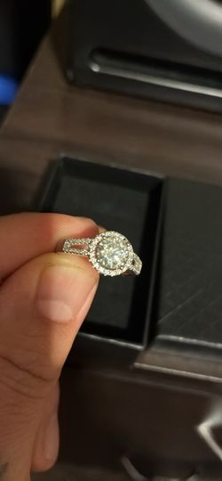 Size 7 moissanite ring