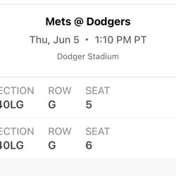 ⚾️ Dodgers vs Mets TODAY – Amazing Seats! ⚾️ 1:10 PM 