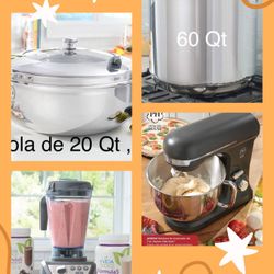 Licuadora , Batidora , Olla De 60 Qt,Cacerola De 20qt