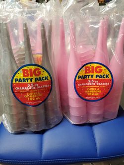 Champagne flutes and wine glasses