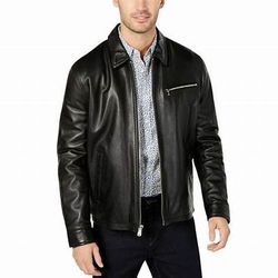Genuine Leather Jacket Michael Kors Men XL Brand New 