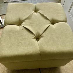 Sage Green Cushioned Stool