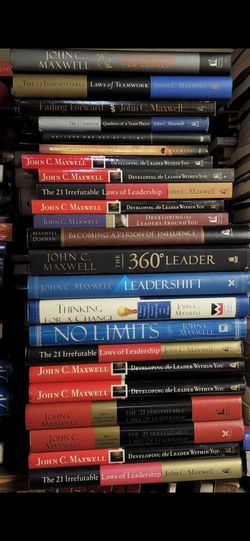 John maxwell books, $7 - $10 each